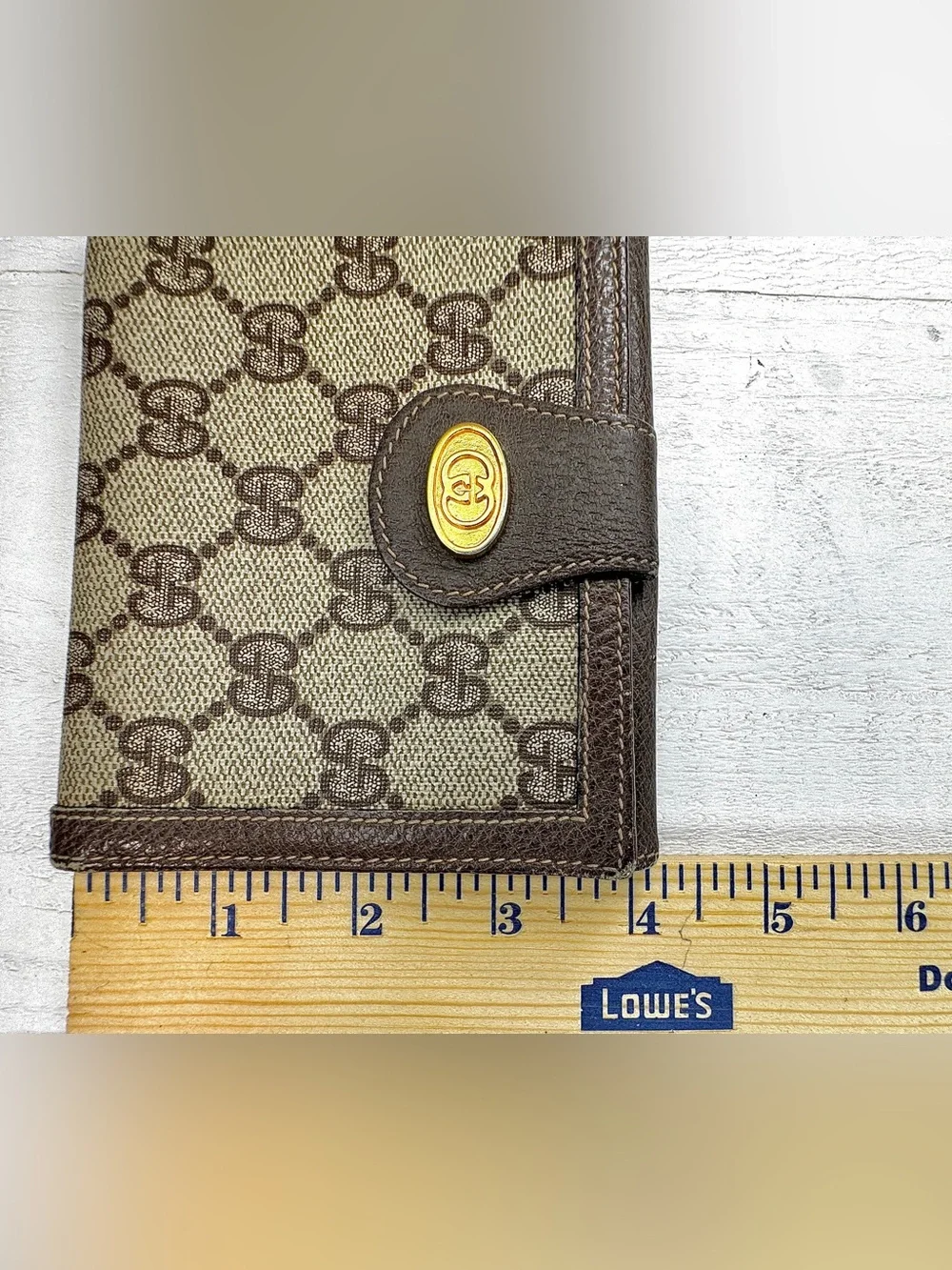 Gucci Vintage GG Supreme French Wallet / Compact Bifold Wallet Made in Italy - Picture 13 of 13